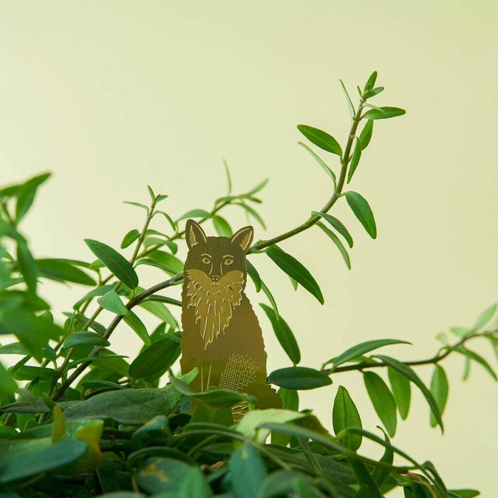 Plant Animal Fuchs aus Messing – nachhaltige Pflanzendeko von Another Studio