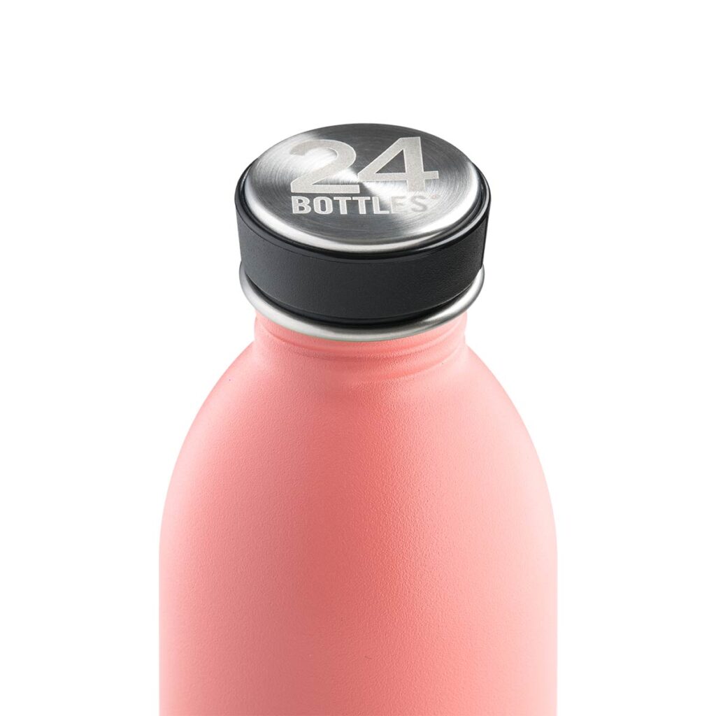 Trinkflasche Edelstahl 0,5 L – URBAN Bottle Blush Rose von 24Bottles, leicht, matt, auslaufsicher & BPA-frei