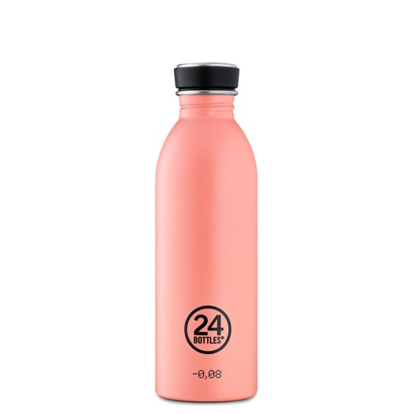 Trinkflasche Edelstahl 0,5 L – URBAN Bottle Blush Rose von 24Bottles, leicht, matt, auslaufsicher & BPA-frei