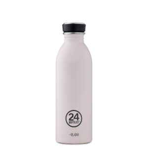 Trinkflasche Edelstahl 0,5 L – URBAN Bottle GRAVITY von 24Bottles, sanftes grau, ultraleicht & BPA-frei.