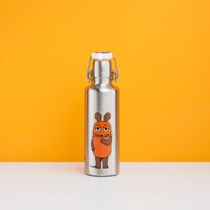 Soulbottle Steel Insulated 0,6L Abenteuermaus – doppelwandige Edelstahl-Trinkflasche mit Maus Design für unterwegs
