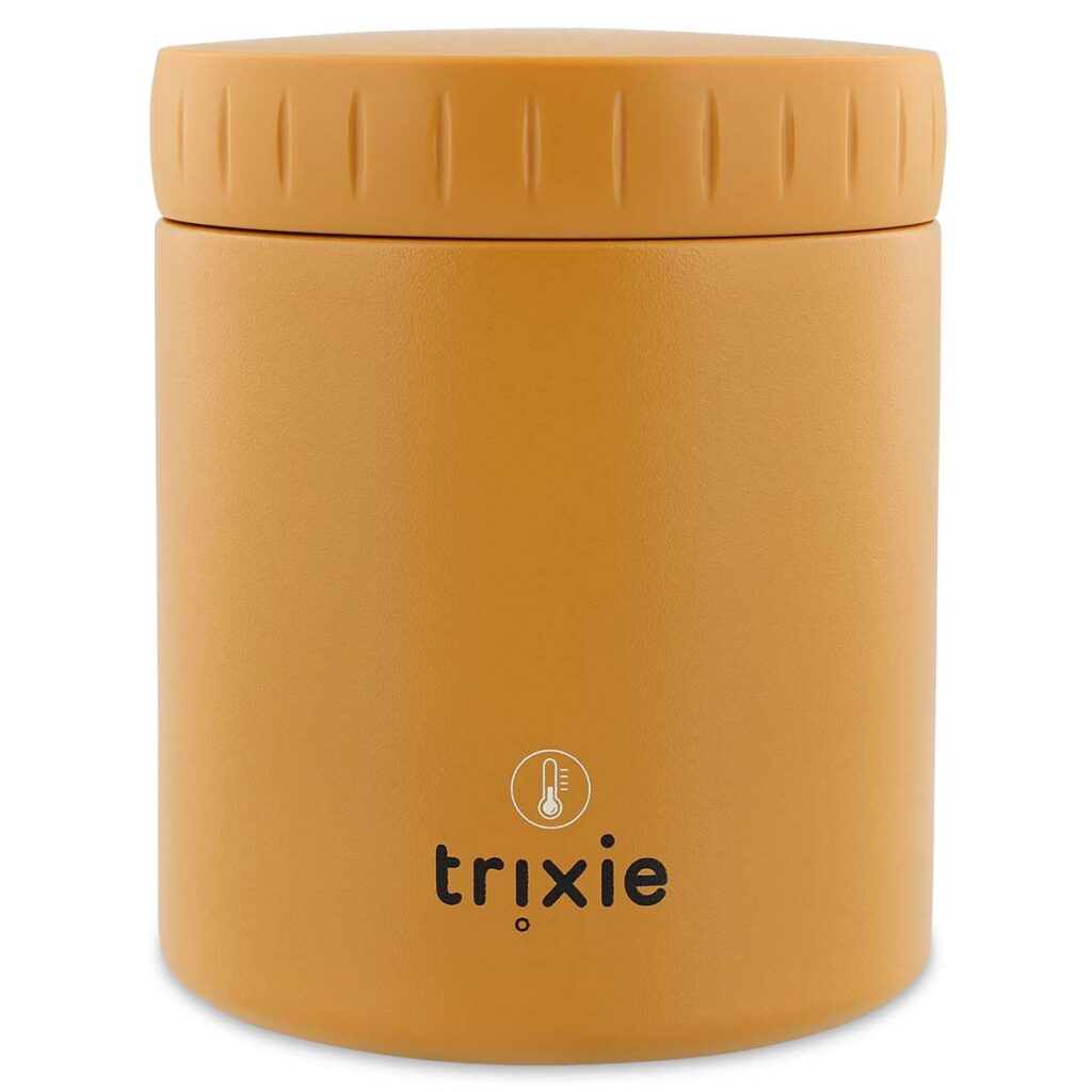Trixie Thermobehälter Mr. Fox – nachhaltiger Food Jar aus Edelstahl, 350 ml, orange mit Fuchsdesign, ideal für warme und kalte Speisen unterwegs.