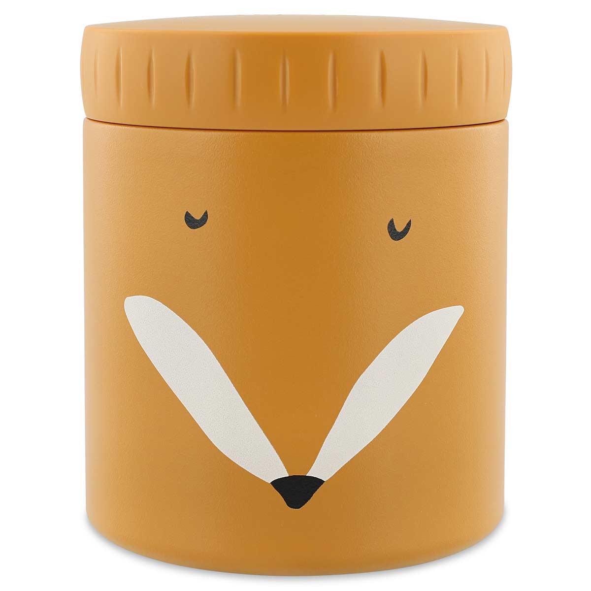 Trixie Thermobehälter Mr. Fox – nachhaltiger Food Jar aus Edelstahl, 350 ml, orange mit Fuchsdesign, ideal für warme und kalte Speisen unterwegs.