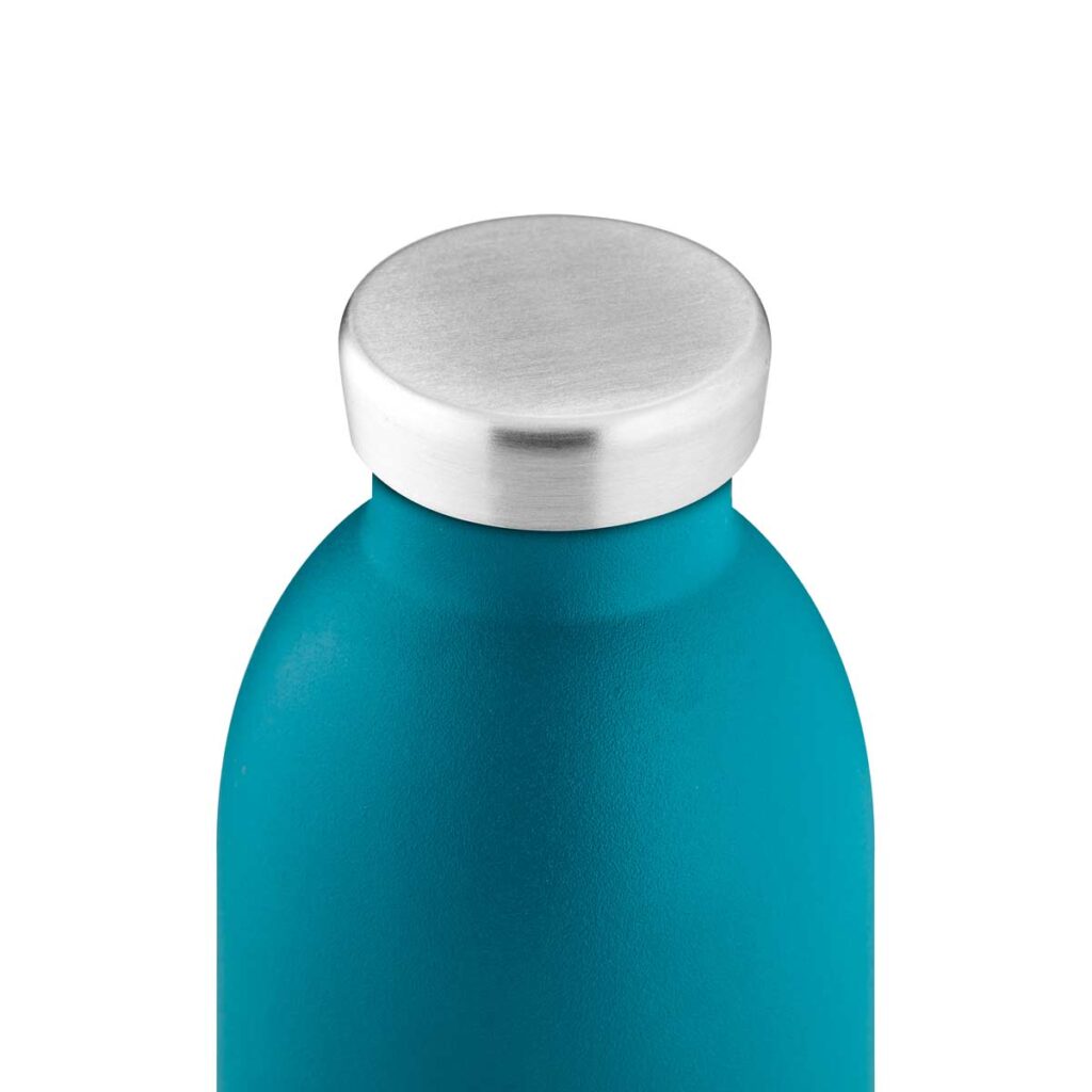24Bottles CLIMA Isolierflasche ATLANTIC BAY – elegante, nachhaltige Trinkflasche aus Edelstahl mit edlem, rubustem Stone-Finish