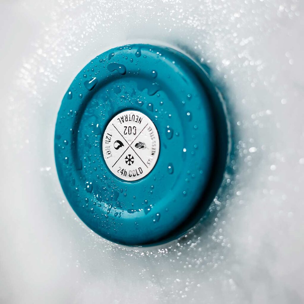 24Bottles CLIMA Isolierflasche ATLANTIC BAY – elegante, nachhaltige Trinkflasche aus Edelstahl mit edlem, rubustem Stone-Finish