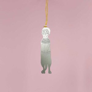 Another Studio Party Animal Erdmännchen - Design Weihnachtsdekoration aus Edelstahl - Weihnachtsbaumschmuck