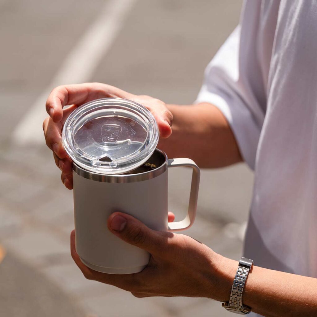 KeepCup Camp Mug bone - Thermobecher aus Edelstahl in weiss