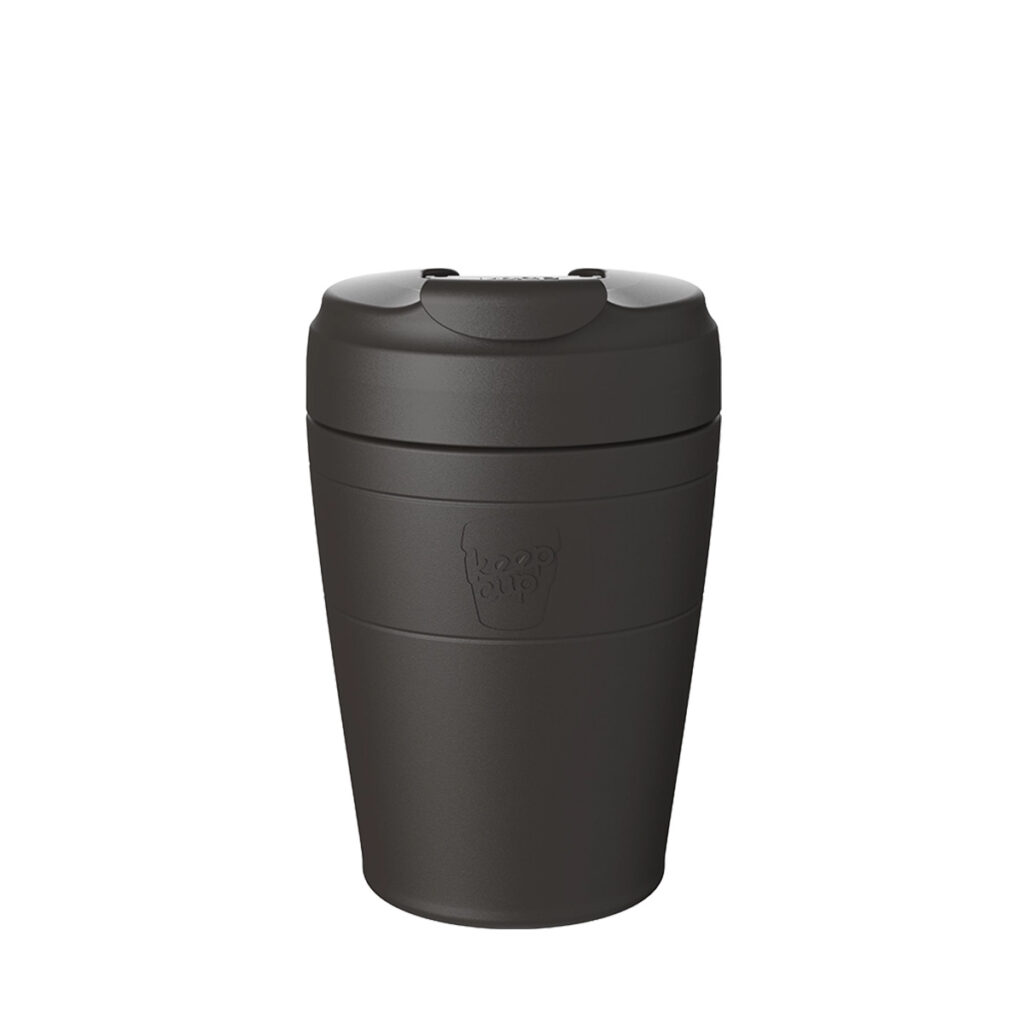KeepCup Commuter Travel Mug - Thermobecher, Reisebecher, Kaffee-To-Go-Becher auslaufsicher in schwarz