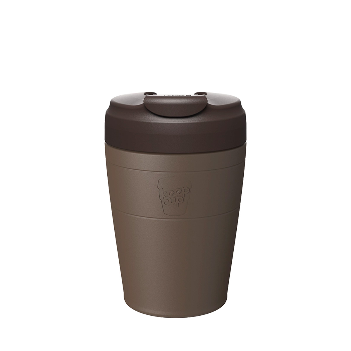 KeepCup Commuter Travel Mug - Thermobecher, Reisebecher, Kaffee-To-Go-Becher auslaufsicher in braun - chocolate