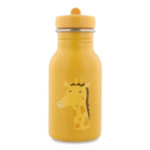 Trixie - kleine, robuste Trinkflasche aus Edelstahl für Kinder - auslaufsicher, BPA-frei und im schönen Afrika-Design Mr. Giraffe