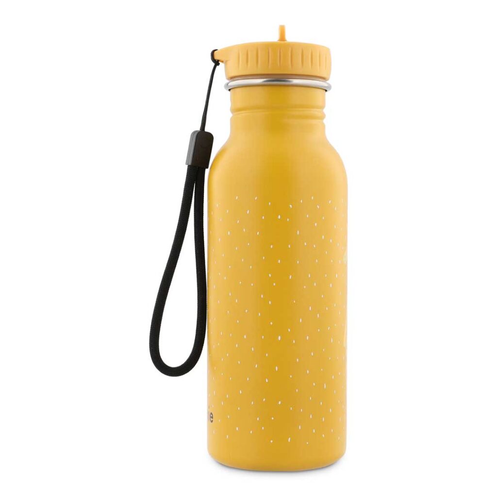 Trixie - robuste, große Trinkflasche aus Edelstahl für Kinder - auslaufsicher, BPA-frei und im schönen Afrika-Design Mr. Giraffe