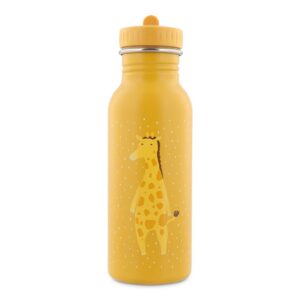 Trixie - robuste, große Trinkflasche aus Edelstahl für Kinder - auslaufsicher, BPA-frei und im schönen Afrika-Design Mr. Giraffe