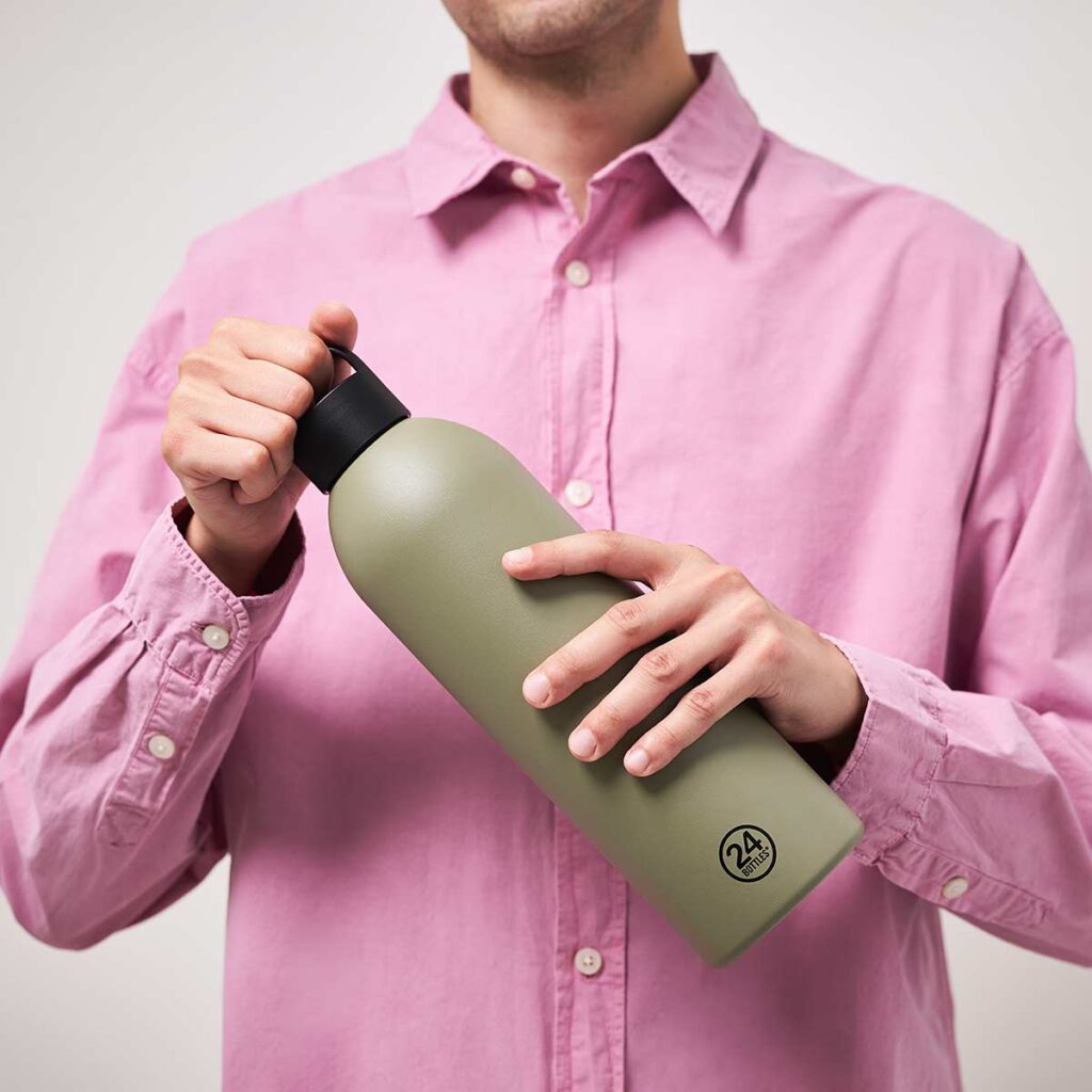 XL Thermoflasche von 24Bottles - Clima Sage - mit 1,5L Volumen, hält die Getränke extralange heiss oder kalt